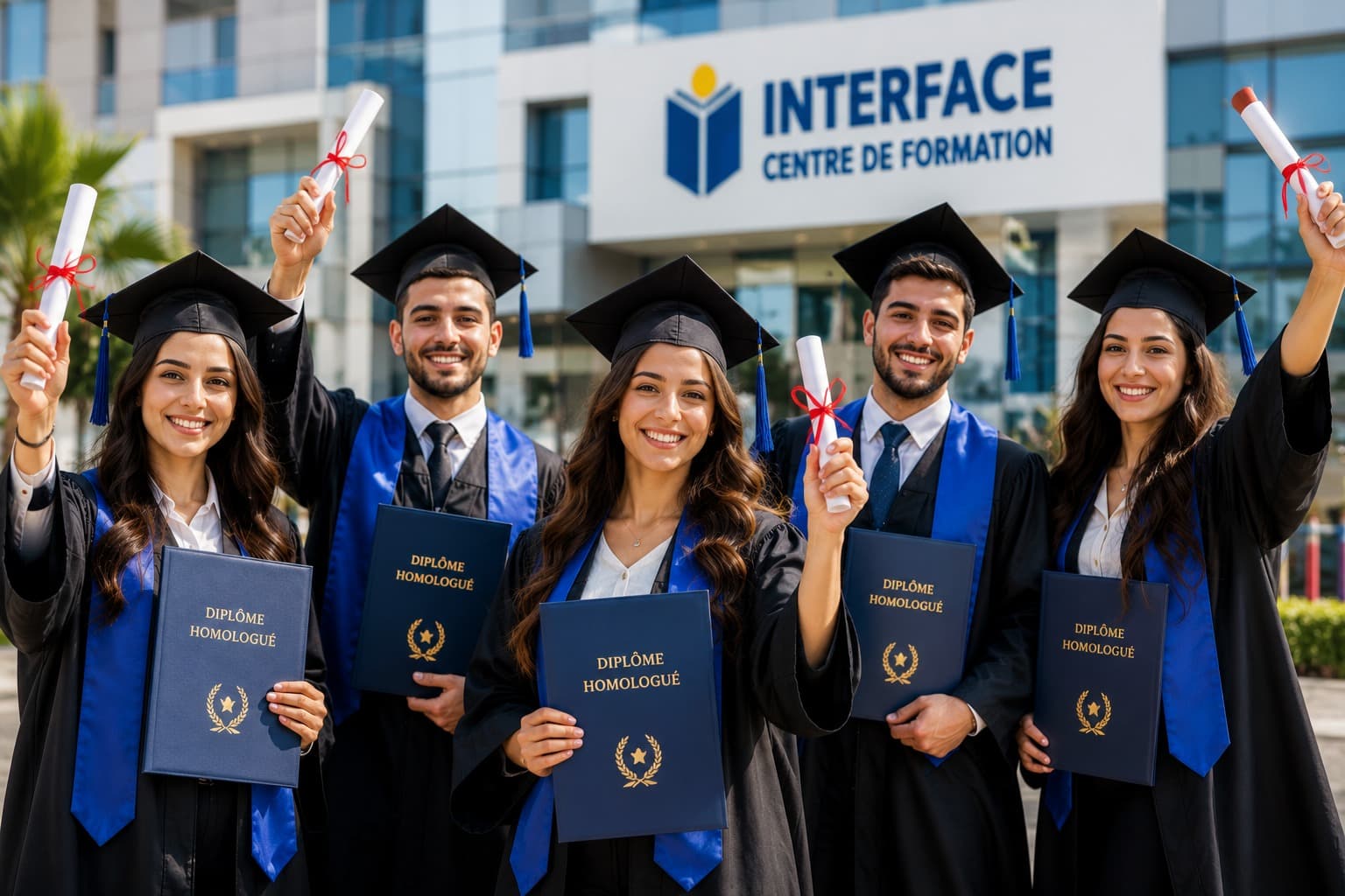 Étudiants du centre de formation INTERFACE